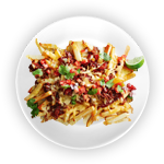 Chips With Bolognese On Top 